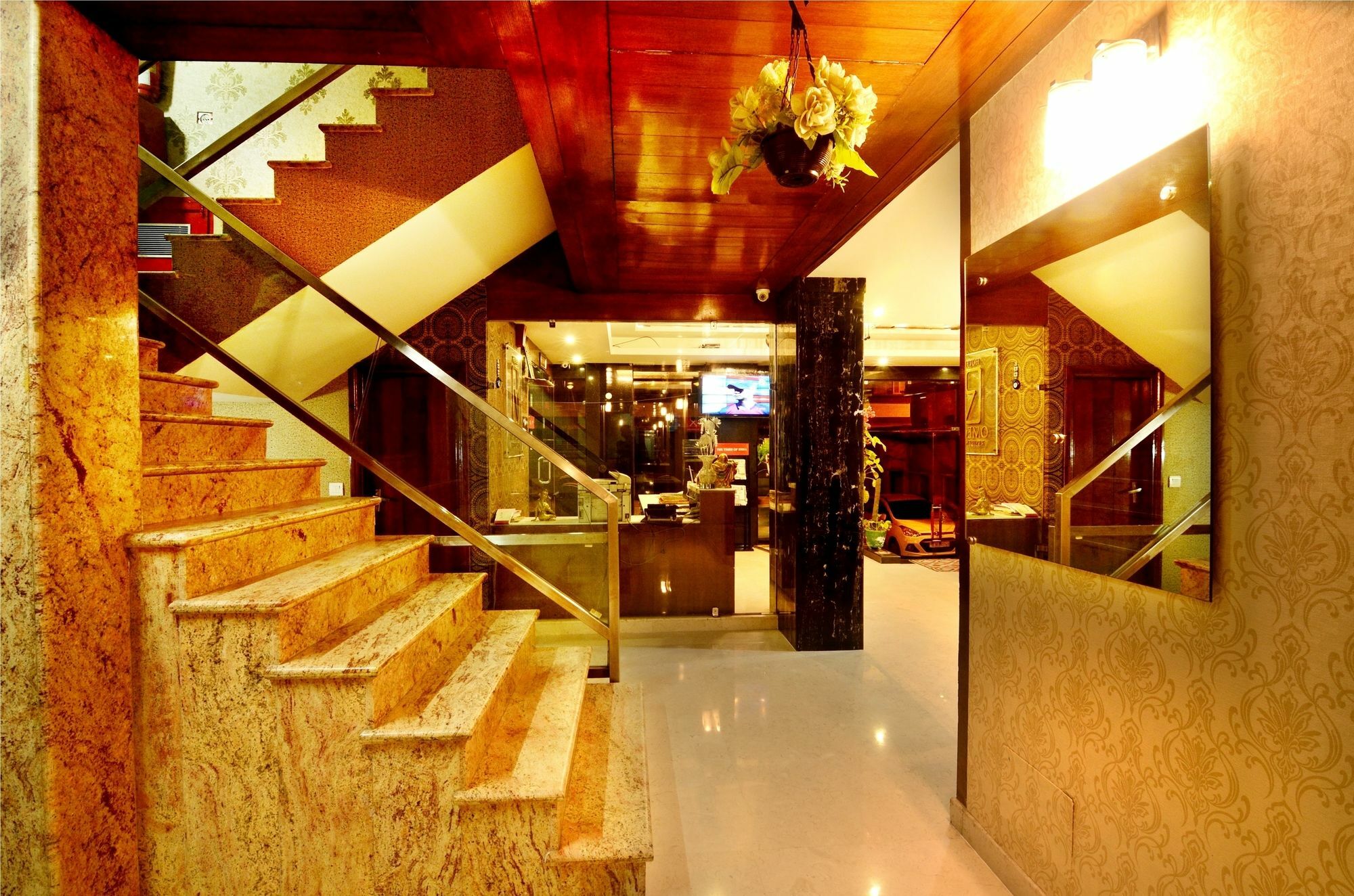 Hotel Omega Residency Nuova Delhi Esterno foto