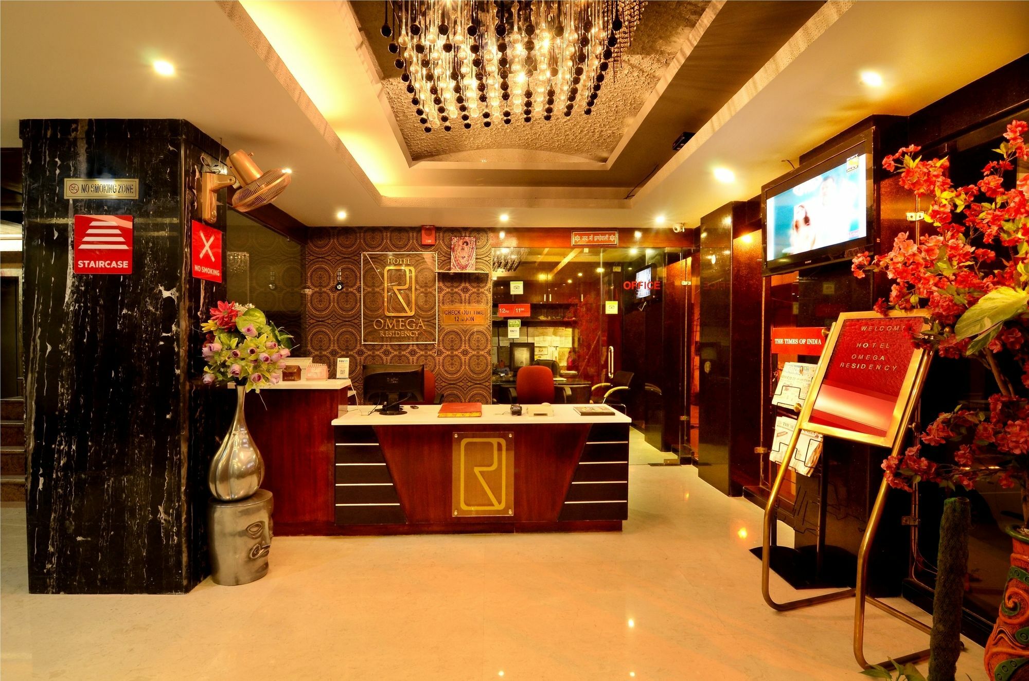 Hotel Omega Residency Nuova Delhi Esterno foto
