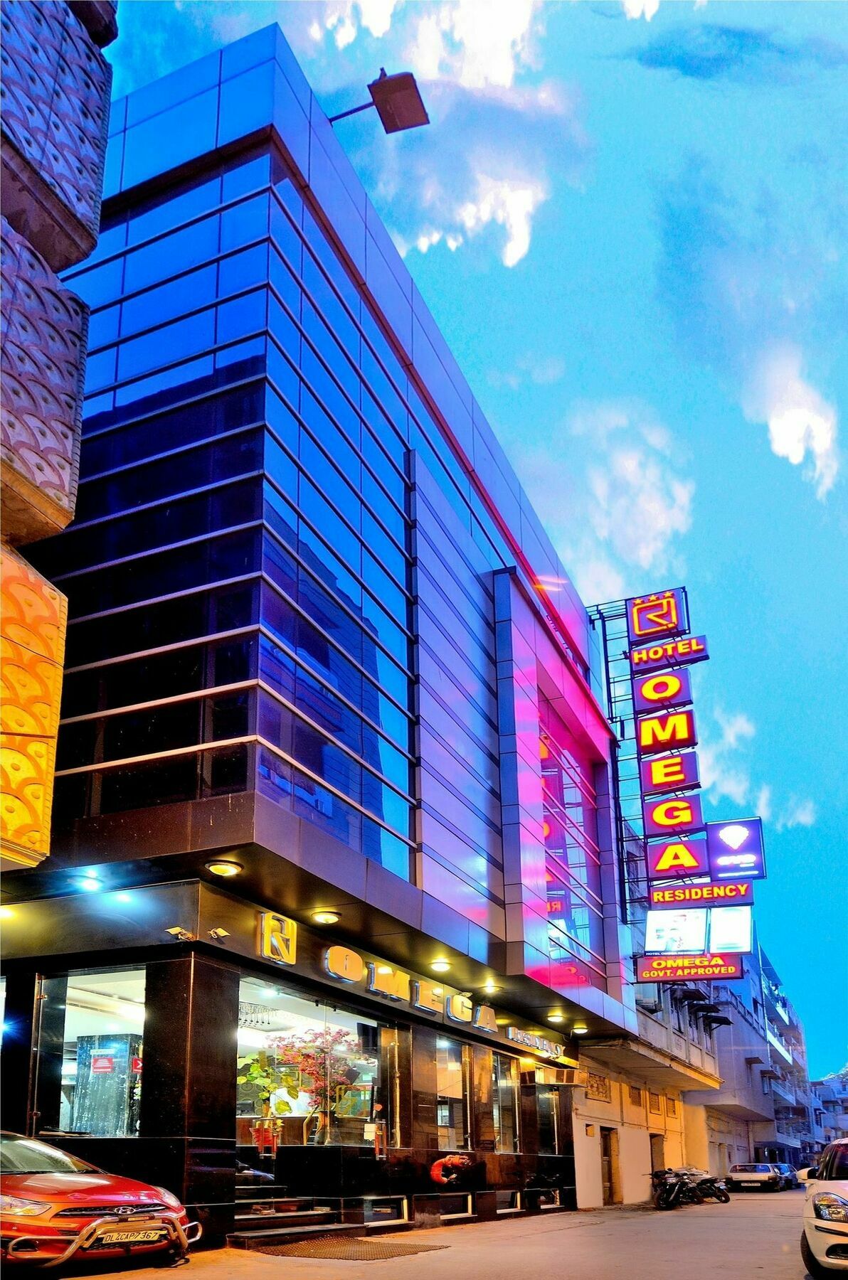 Hotel Omega Residency Nuova Delhi Esterno foto